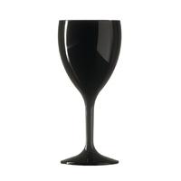 BBP Polycarbonate Wine Glass 312ml Black Pack of 12