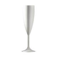 BBP Polycarbonate Champagne Flute 187ml White Pack of 12