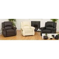 BB8783L Bonded Leather Manual Recliner Chairs