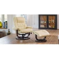 bb7657l cream bonded leather swivel chair