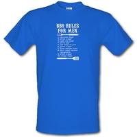 BBQ Rules for Men male t-shirt.