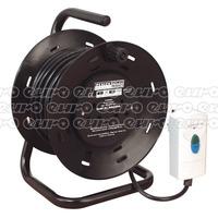 BCR25RCD Cable Reel 25mtr with RCD Plug 2 x 230V