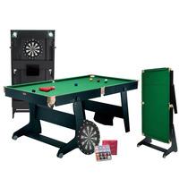 BCE Multi Games Table Snooker/Pool/Dartboard 6ft