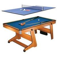 BCE 6Ft Folding Pool Table With Table Tennis Top