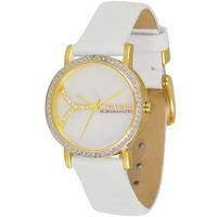BCBG Maxazria Ladies Ladies Soleil Small Gold Plated Mother Of Pearl Strap Watch BG6245
