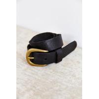 BDG Boyfriend Leather Belt, BLACK