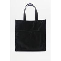 BDG Square Pocket Tote Bag, BLACK