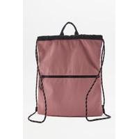 BDG Nylon Drawstring Pink Backpack, PINK