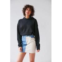 BDG Two-Tone Pencil Mini Skirt, LIGHT BLUE