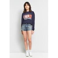 bdg cheeky mid rise denim shorts indigo