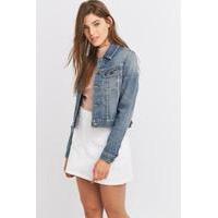 BDG Shrunken Blue Denim Jacket, INDIGO