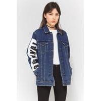 BDG Originals Long Western Denim Jacket, LIGHT BLUE