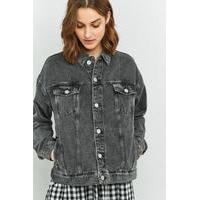 bdg boyfriend washed black denim jacket black