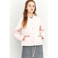 BDG Cropped Pink Coach Jacket, PINK