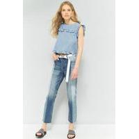 BDG Jessye Spliced Straight Leg Jeans, INDIGO