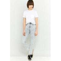 BDG Acid Washed Blue Mom Jeans, LIGHT BLUE