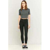 BDG Pine High-Rise Vintage Black Super Skinny Jeans, BLACK