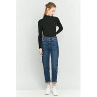 BDG Dark Indigo Mom Jeans, LIGHT BLUE