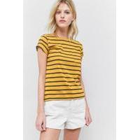 BDG Mustard Striped T-Shirt, YELLOW