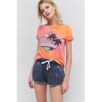 BDG Waikiki Beach Tie Dye T-Shirt, ORANGE