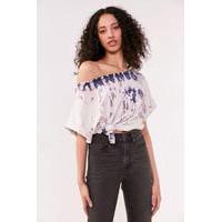 BDG Killian Off-The-Shoulder Oversized T-Shirt, WHITE