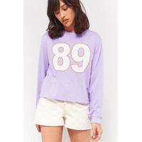 BDG Outlaw Airtex Cropped T-Shirt, LILAC