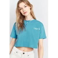 bdg youth exposure cropped t shirt blue