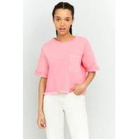 BDG Denim Raw Edge T-Shirt, PINK