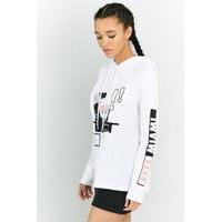 BDG Paradise Long Sleeve Hoodie, WHITE