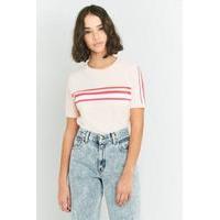 BDG Pink Striped T-Shirt, PINK