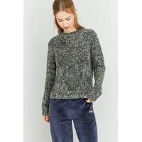 BDG Cross Stitch Grey Jumper, GREY