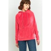 BDG Velour Hoodie, ROSE