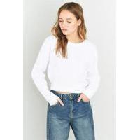 BDG Cropped Batwing Sweatshirt, CREAM