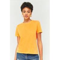 bdg washed crew neck t shirt yellow