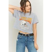 BDG Cleveland Cropped Grey T-shirt, GREY