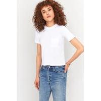 bdg boyfriend washed pocket t shirt white