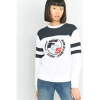 BDG FCS Graphic Sweatshirt, WHITE