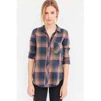 BDG Polly Flannel Button Down Pink Shirt, PINK