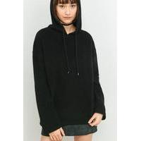 BDG Fluffy Pullover Hoodie, BLACK