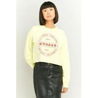 bdg wonder crew neck lime green sweatshirt lime