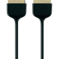 belkin scart male male gold plated cable in black 2m