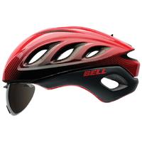 bell star pro shield road bike helmet redblack
