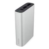 Belkin 6000mah Premium Battery Pack 3.4amp Shared Dual Usb Ports - Silver