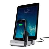 Belkin Powerhouse Dual Lightning Charging Dock For Ipad Iphone & Ipod Uk/euro Plug