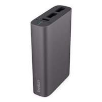 Belkin 6000mah Premium Battery Pack 3.4amp Shared Dual Usb Ports - Grey