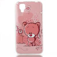 bear pattern tpu phone case for wiko sunset