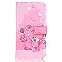 Bear Painted PU Leather Full Body Case for Galaxy J5/Galaxy J7