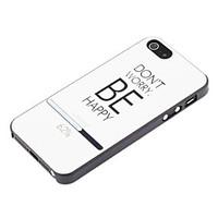 Be Happy Protective Hard Back Case for iPhone 5/5S