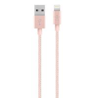 belkin 12m lightning to usb braided tangle free cable with aluminium c ...