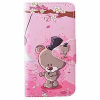 Bear Pattern PU Material New High-End Card Holder Phone Case For Samsung Galaxy J3 (2016) J5 J5 (2016)